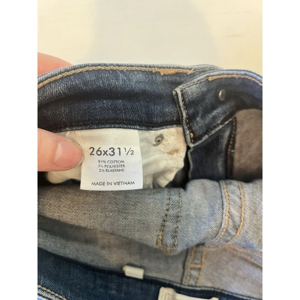 BKE Stella Bootcut Jeans Womens 26 Blue Medium Wash Low Rise Denim ABK3208 - Picture 5 of 7